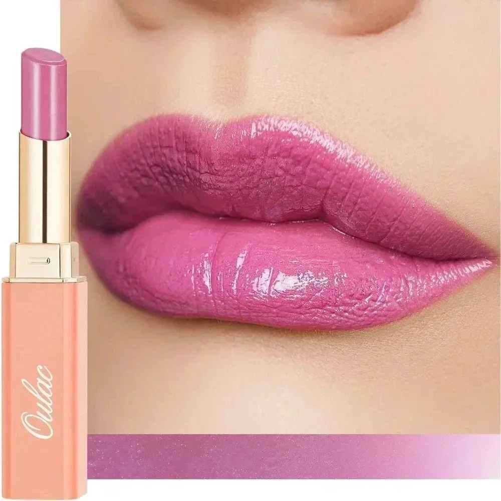 Oulac Mauve Pink Moisture Shine Tinted Lip Balm  Hydrating Lipstick Angel S4